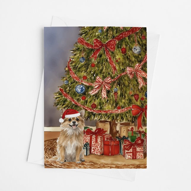 Cartão Chihuahua - Árvore de Natal de Longa Duração da Aq (Criador carregado)