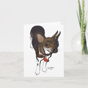 Cartão Chihuahua de Ay do ¡! Eu te amo!