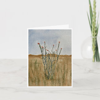 Cartão Chihuahua Desert Ocotillo Greeting Card