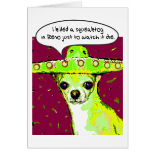 Cartão Chihuahua do assassino