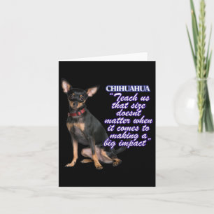 Cartão Chihuahua nos ensina que o tamanho das portas quan