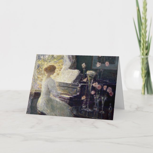 Cartão Childe Hassam - A Sonata (Frente)