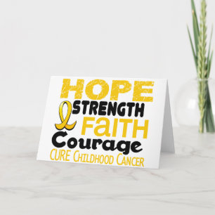 Cartão Childhood Cancer Awareness HOPE 3