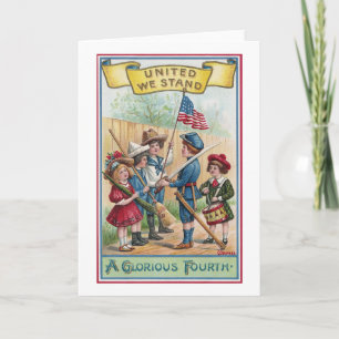 Cartão Children Celebrate the Fourth