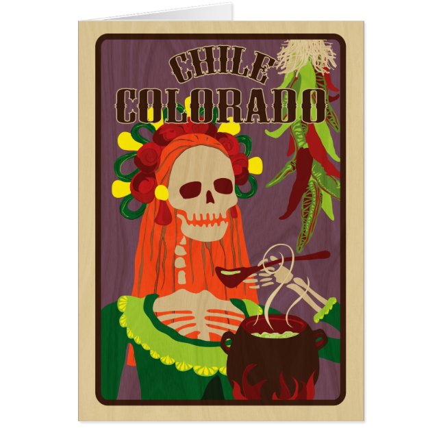 Cartão chile colorado (Frente)