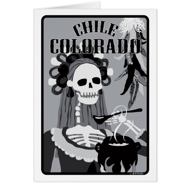 Cartão chile colorado (Frente)