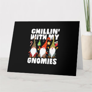 Cartão Chillin Com Meus Gnomies Engraçado Gnomo Pama de N