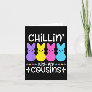 Cartão Chillin Com Os Meus Primos Coloridos Páscoas De Bu