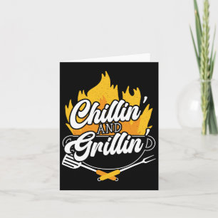 Cartão Chillin' E Grillmaster Churrasco Grillmaster Byrbe