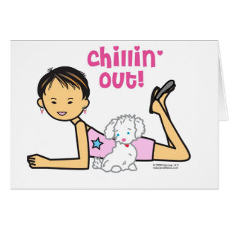 Cartão Chillin para fora