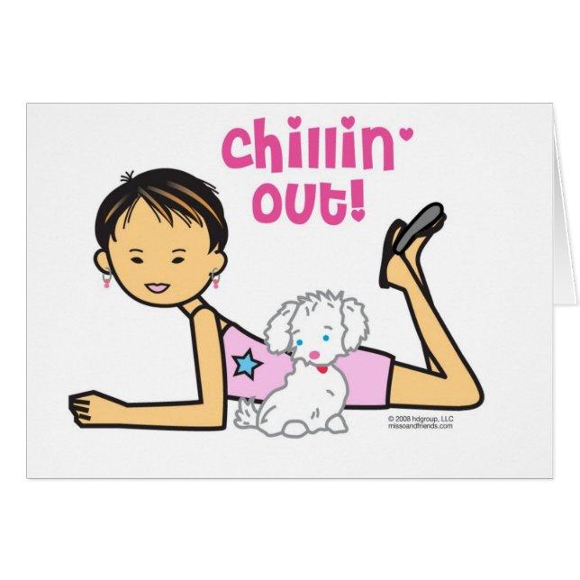 Cartão Chillin para fora (Frente Horizontal)