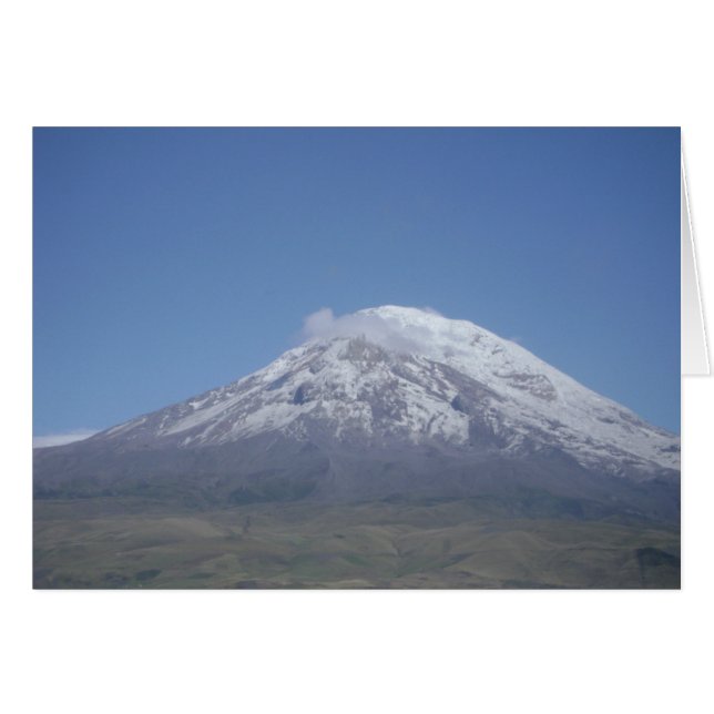 Cartão Chimborazo, Equador (Frente Horizontal)