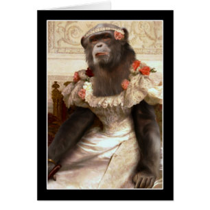 Cartão Chimp de Bouguereau