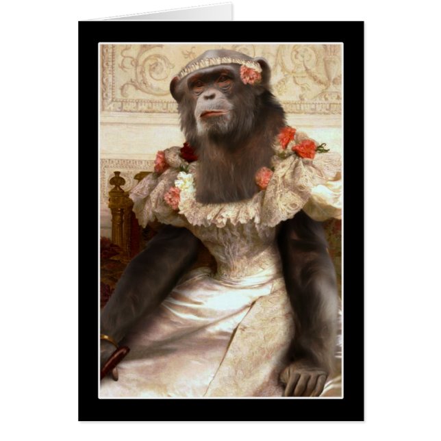 Cartão Chimp de Bouguereau (Frente)