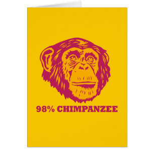 Cartão Chimpanzé de 98%