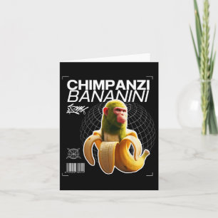 Cartão Chimpanzi Bananini - Personagem Divertida