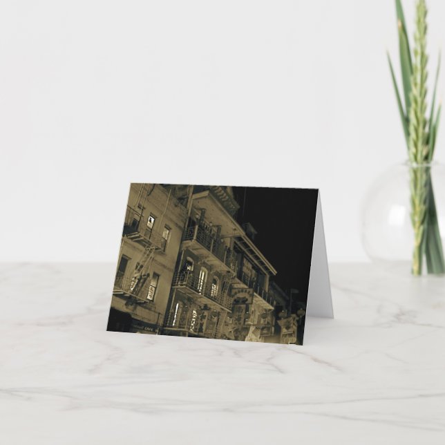 Cartão Chinatown na noite (Frente)