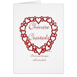 Cartão Chinês Crestado Verdadeiro Amor