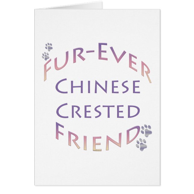 Cartão Chinês Crested Fuere (Frente)