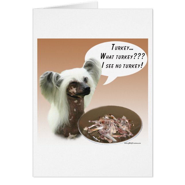 Cartão Chinês - Crested Turquia (Frente)