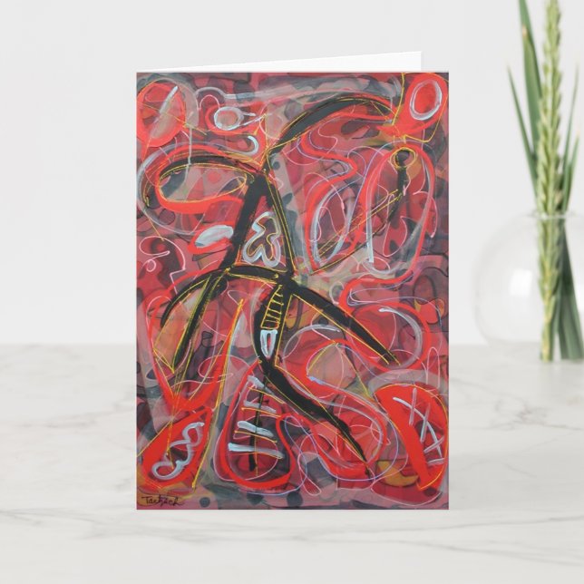 Cartão chinês da ópera (Frente)