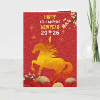 Cartão Chinese New year of the Horse 2026 