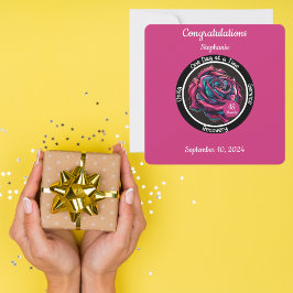 Cartão Chip rosa Sobriety | Recuperação em 12 etapas