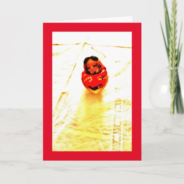 Cartão Chipmunk Sonolento (Frente)