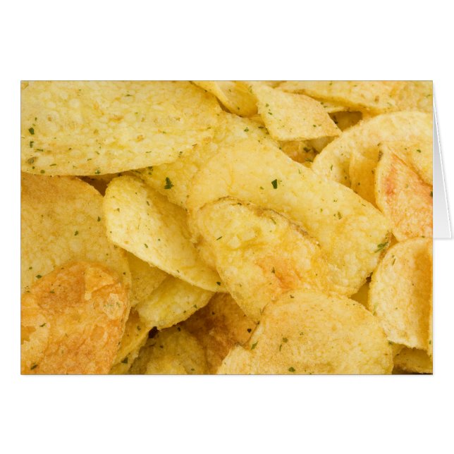 Cartão Chips de batata (Frente Horizontal)