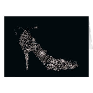 Cartão chique do ~ dos calçados