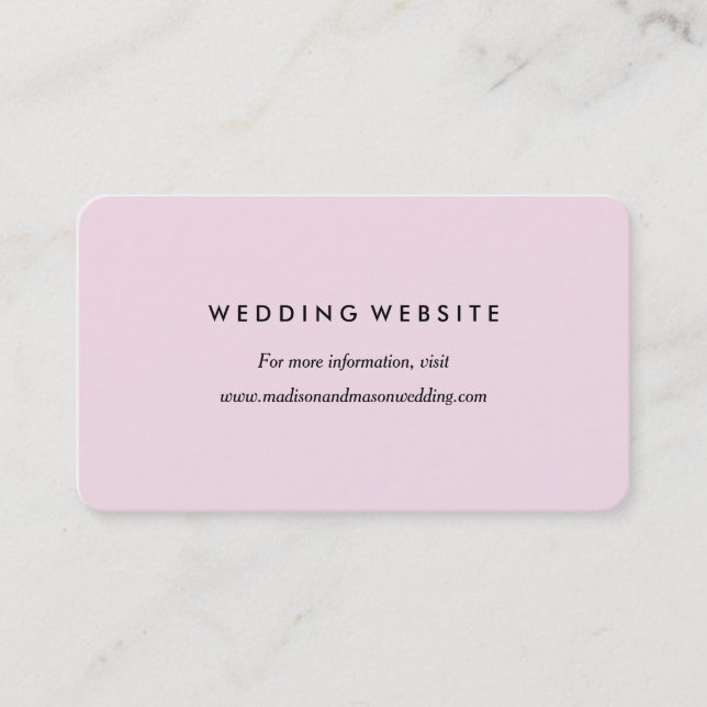 Cartão chique do Web site do romance | (Frente)