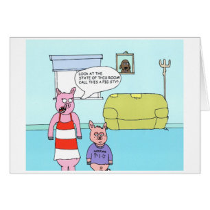 Cartão Chiqueiro de porco