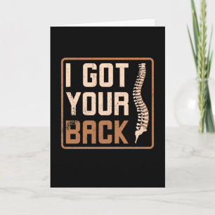 Cartão Chiroprace, Eu Peguei Suas Costas