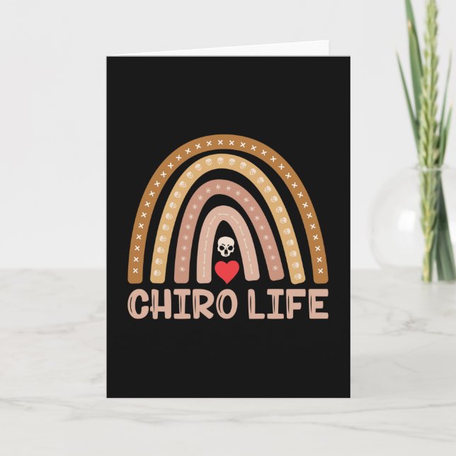 Cartão Chiropractic Chiro Life Spine Chiropractor (Frente)