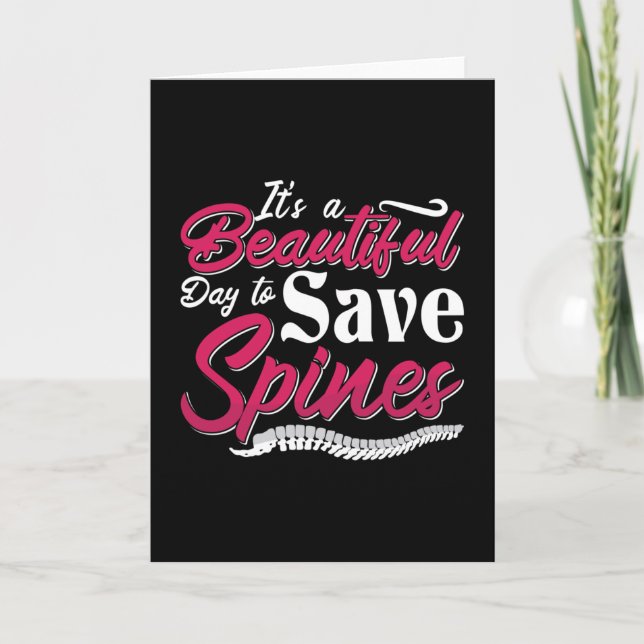 Cartão Chiropractic It's A Beautiful Day Chiropractor (Frente)