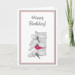 Cartão Chiropractor Back Surgeon Birthday