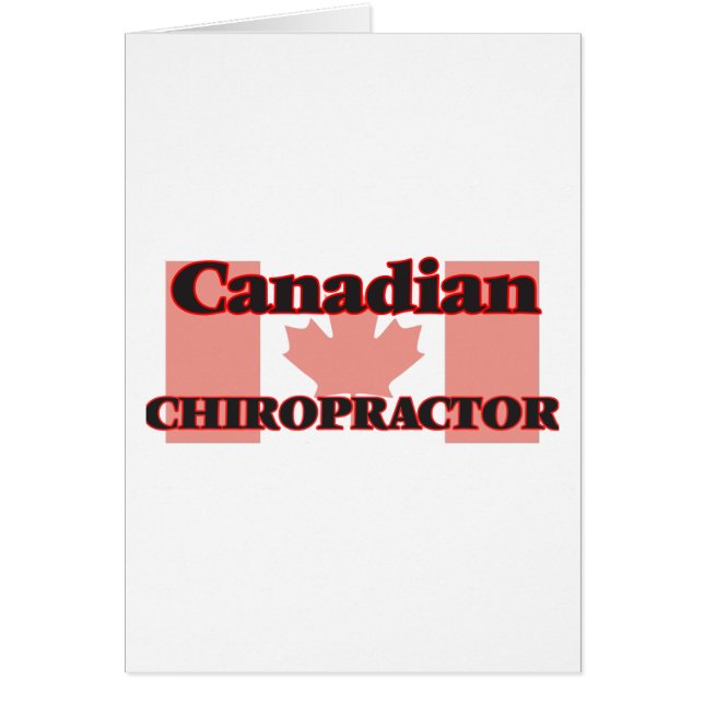Cartão Chiropractor canadense (Frente)