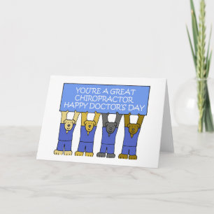 Cartão Chiropractor Happy Doctor's Day
