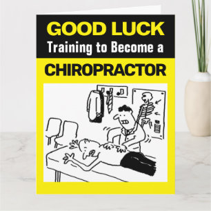Cartão Chiropractor is Treating a Patient Funny Cartoon