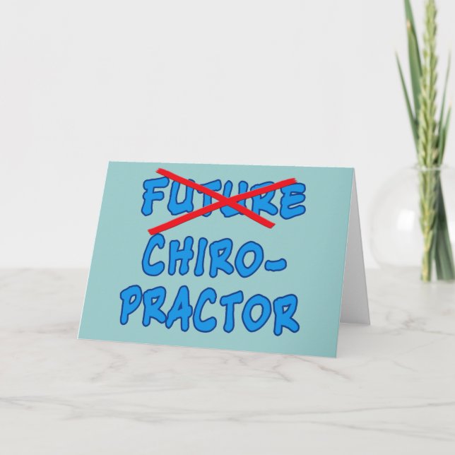 Cartão CHIROPRACTOR já não futuro (Frente)