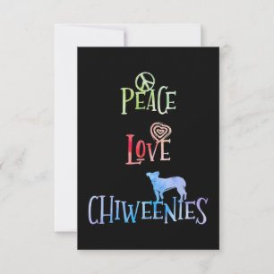 Cartão Chiweenes do Amor pela Paz