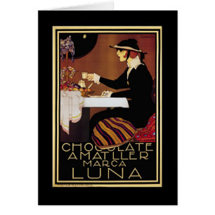 Cartão Chocolat Amatller Mulher