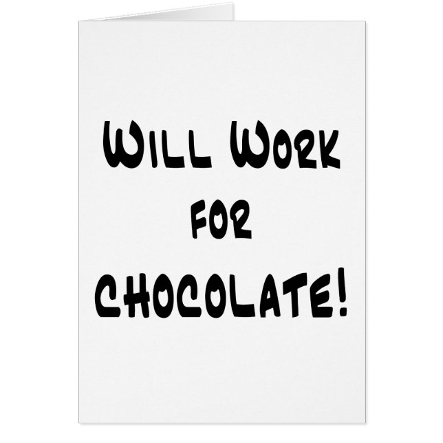 Cartão Chocolate (Frente)