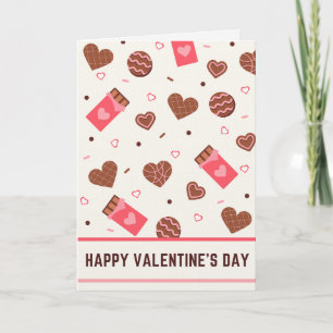 Cartão Chocolate & Biscoitos Feliz dia dos namorados