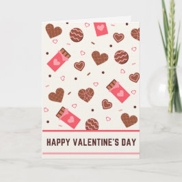 Cartão Chocolate & Biscuits Happy valentine's Day