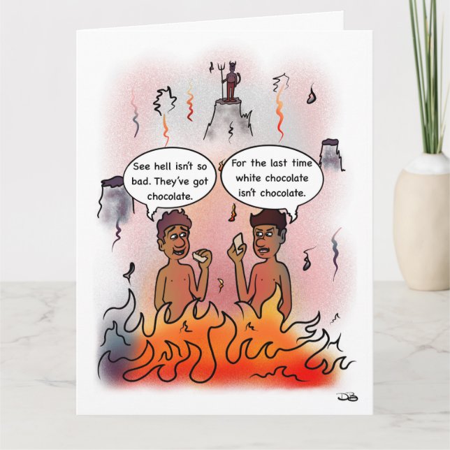 Cartão Chocolate Branco (Frente)