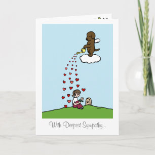 Cartão Chocolate Labrador Angel com amor