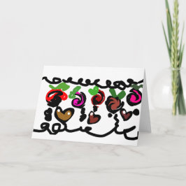 Cartão Chocolate Morango do valentim 