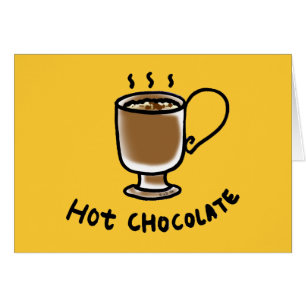 Cartão Chocolate quente