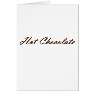 Cartão Chocolate quente